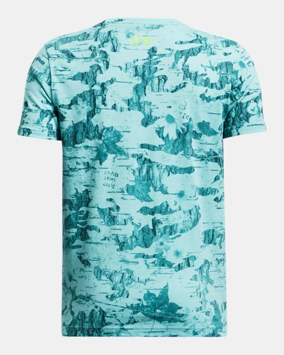 Boys' Project Rock Printed Graphic Short Sleeve in Green image number 1